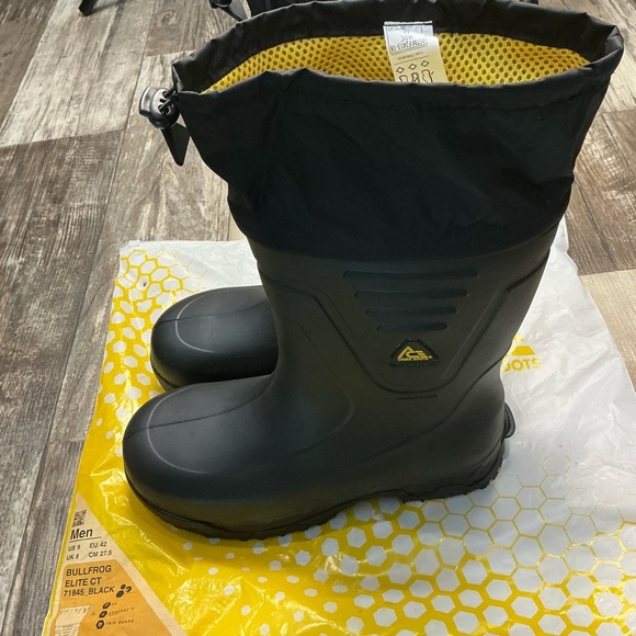Shoes For Crews Men\'s Black Work Water Resistant Boots Size 9 main image 4